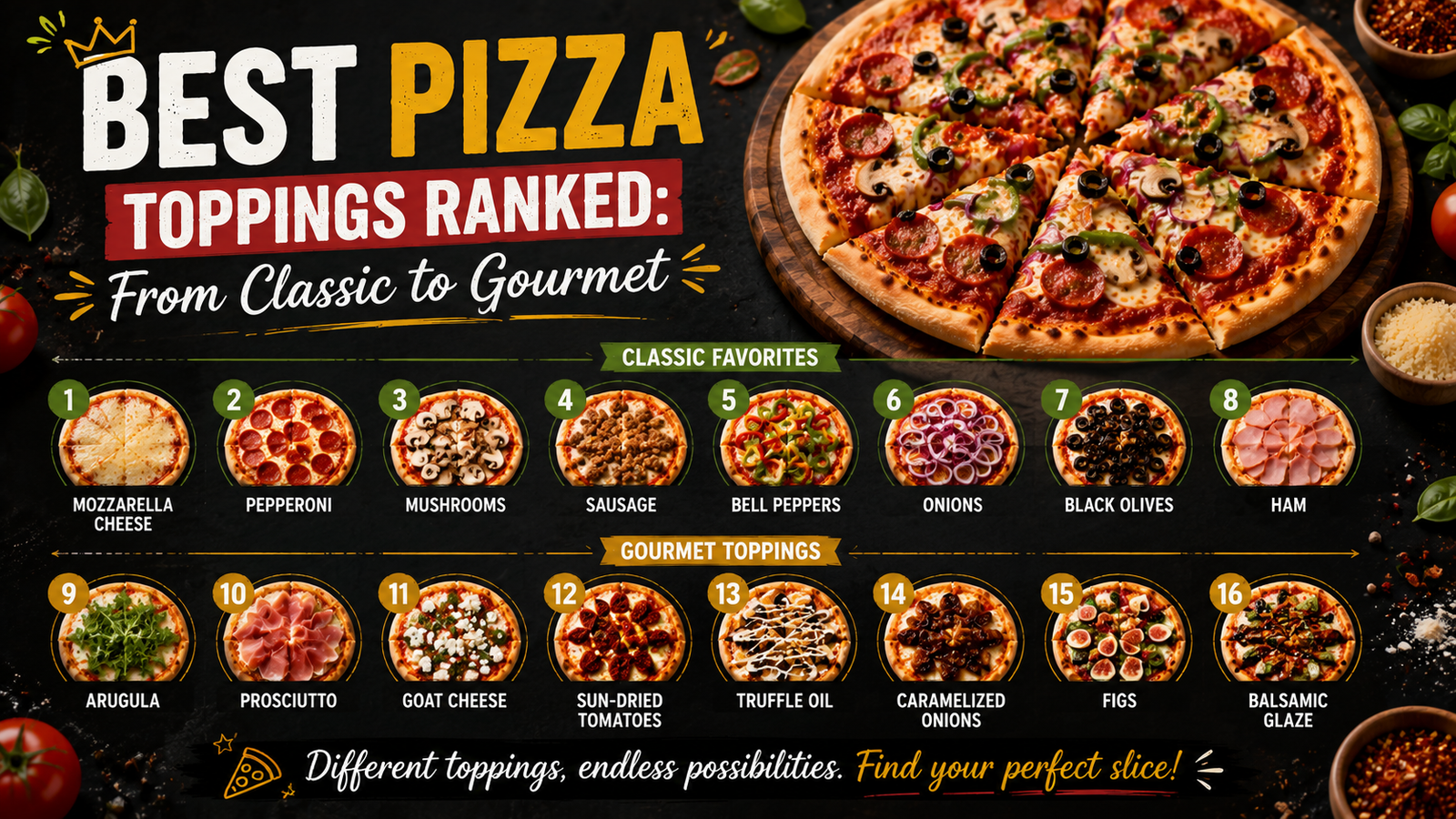 Best Pizza Toppings Ranked: From Classic to Gourmet